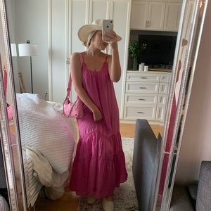 Top shop pink maxi dress